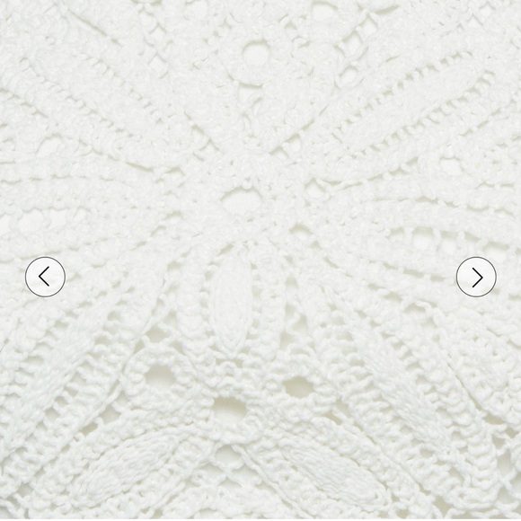 Maje White knit midi dress Lace Halter-Style Maxi Dress - Picture 5 of 11